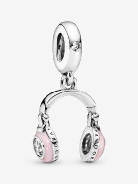Pandora earphone strap pink Charm